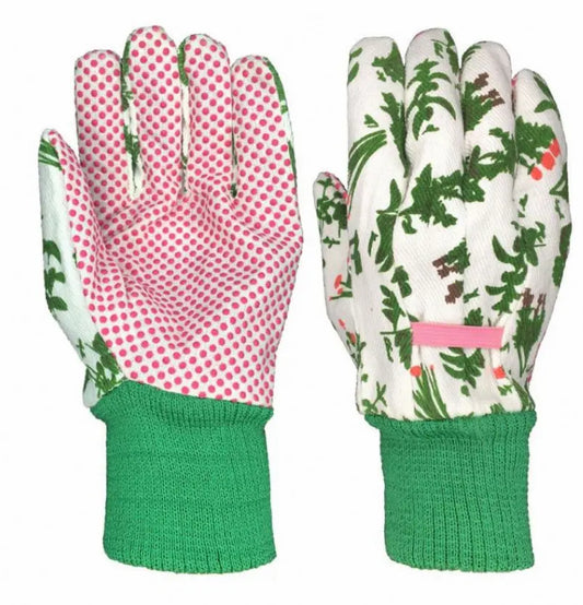 Dotted Protective Gardening Gloves Dotted Plastic Gloves Mary's Garden Shed