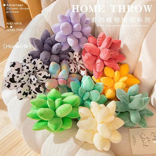 ins Style New Succulent Pillow New Color Scheme Nordic Minimalist Style Indoor Room Sofa Decoration Christmas Gift Mary's Garden Shed
