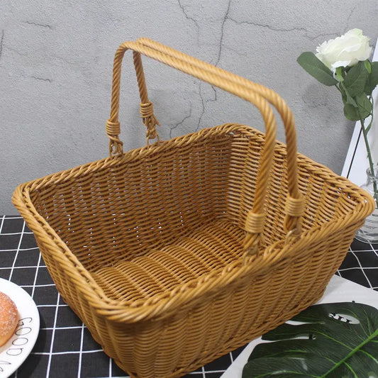 Outdoor Basket Rattan Woven Basket Mary's Garden Shed